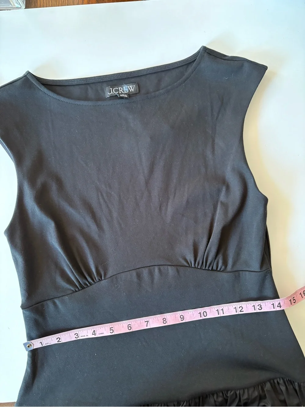 J.Crew || Bubble-hem‎ Mixy Dress Mini Black Small NWT